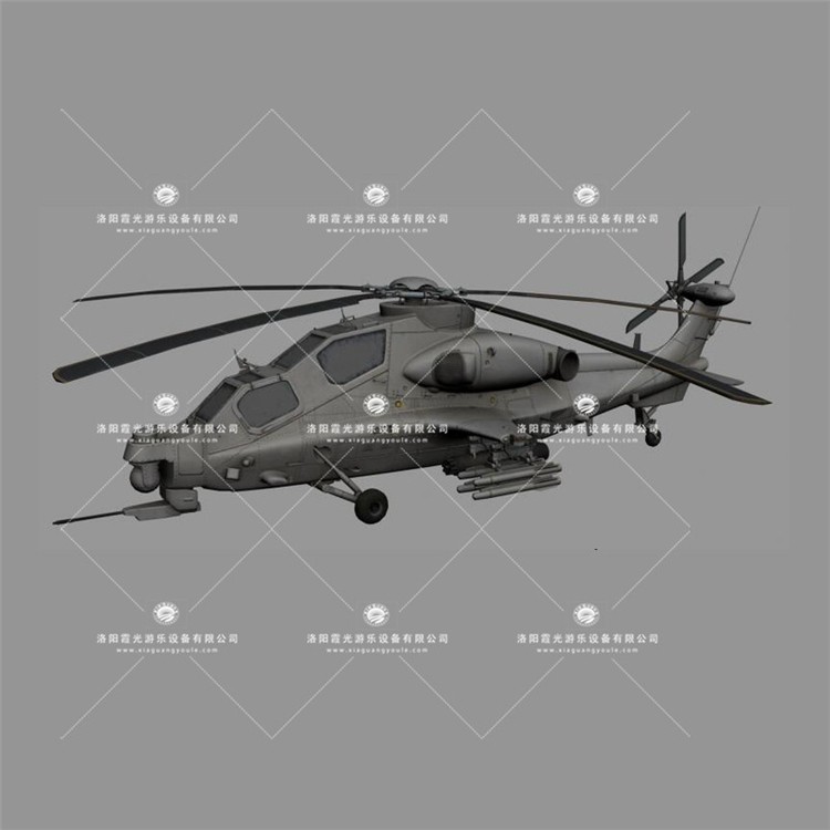 孟津武装直升机3D模型